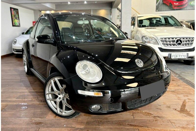 VOLKSWAGEN NEW BEETLE 2.0 MI 8V GASOLINA 2P MANUAL ANO 2008 COR PRETO